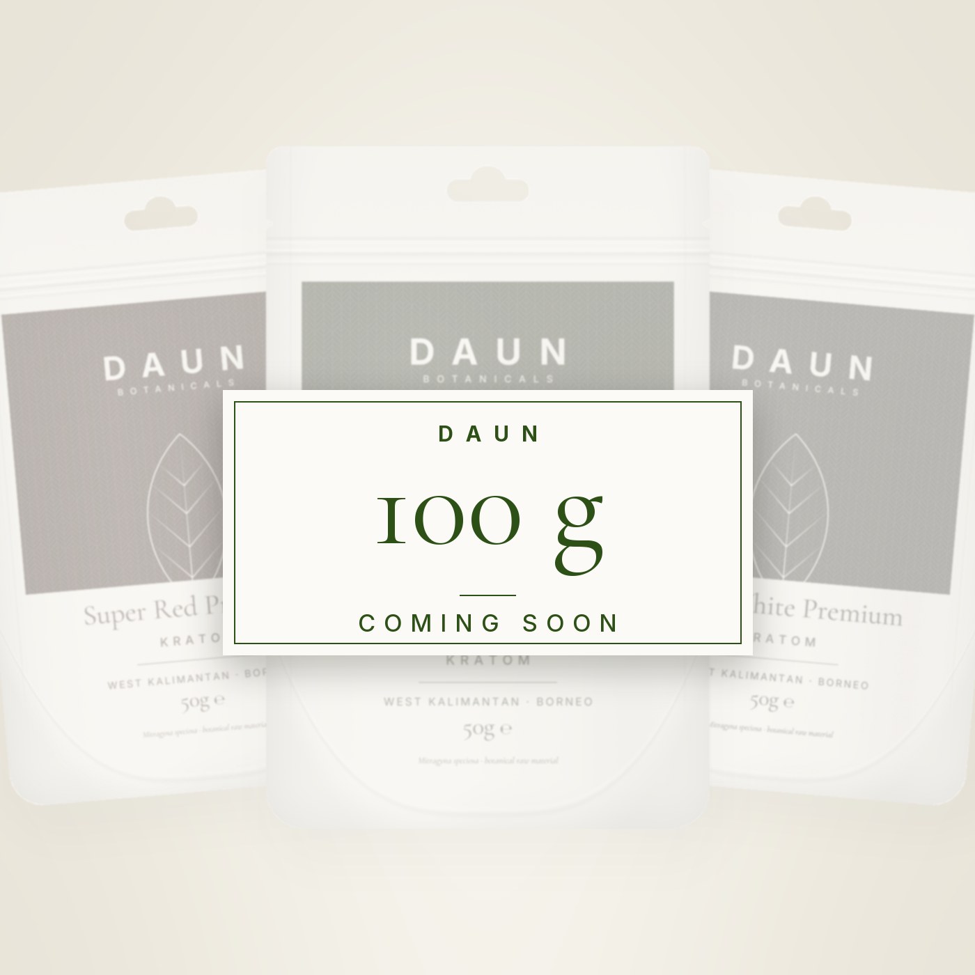 DAUN Premium Kratom 100 g pouch – coming soon