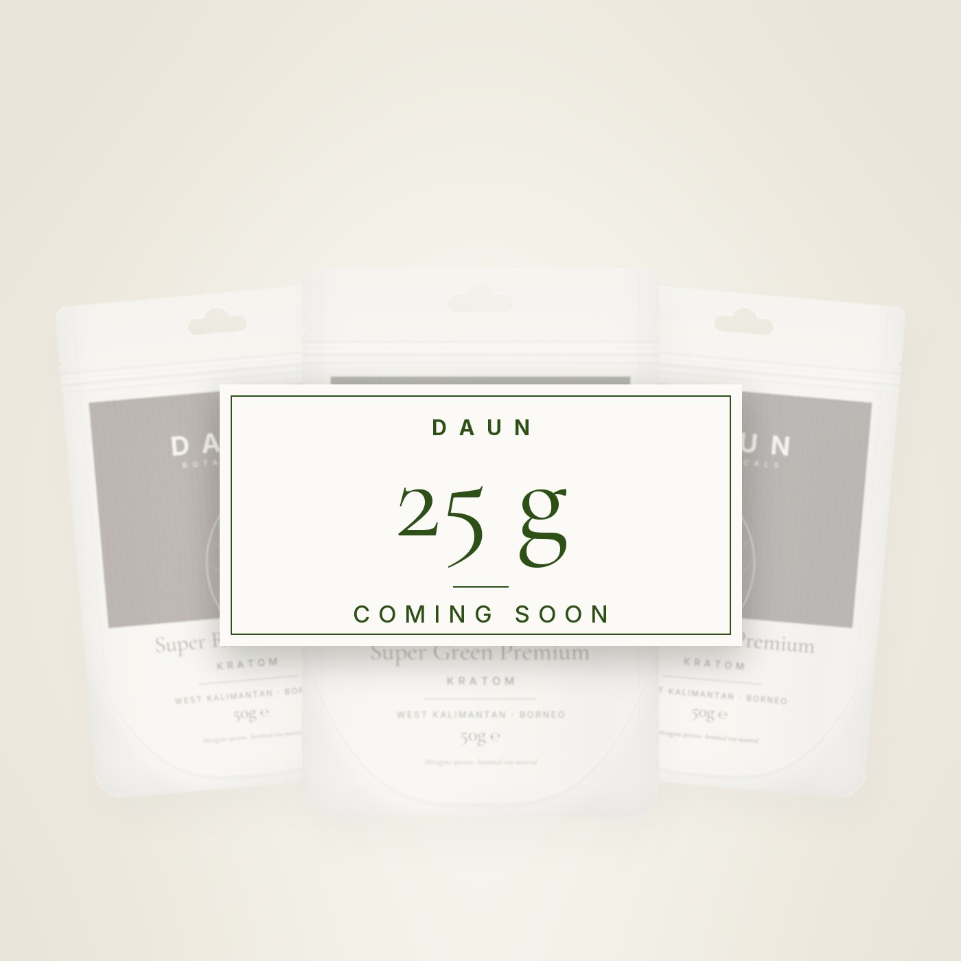 DAUN Premium Kratom 25 g pouch – coming soon